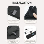 Wireless Bluetooth Headband Sleeping Headphones Sports Earphone/Headscar Music Hat with HD Stereo Speakers Eye Mask  for Side Sl