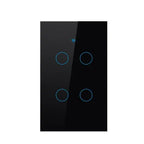 Tuya Smart Switches US Neutral Wire/No Neutral Wire Required 1/2/3/4 Gang Light WiFi Touch Switch Work with Alexa Google Home