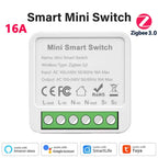 Smart WiFi/Zigbee 3.0 Mini Smart Switch For Tuya 16A/20A 2-Way Control Breaker Timer Relay Module APP Control Alexa Google Home