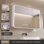 LED Bathroom Mirror Anti Fog Touch Sensor Dimmable Wall Mount Full Body Table Mirror Makeup Vanity Furniture Household Beauty