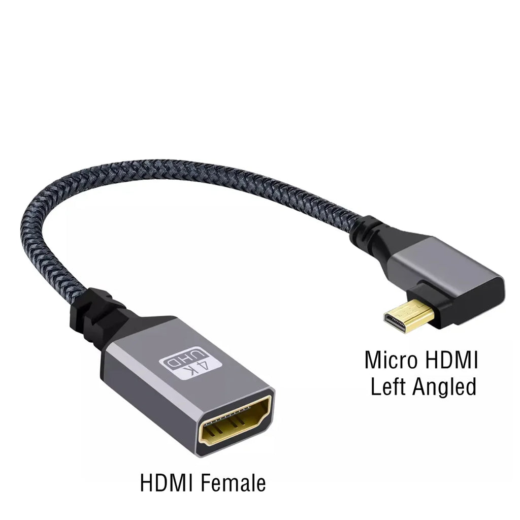 4K 60Hz HDMI-Compatible Extension Cable | Male to Female Adapter for Micro/Mini HDMI