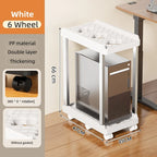 Double Layer Computer Tower Stand Mobile Base with Universal Wheels Simple Storage Heightening Case Support Bracket PC CPU Stand