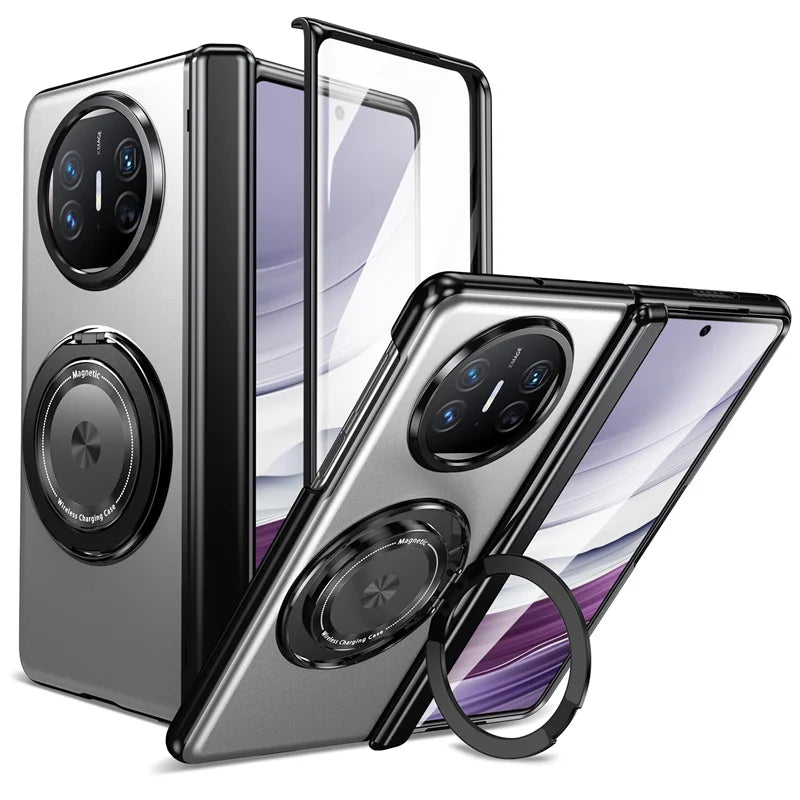 Magsafe 360 ° Rotating Bracket Hinge Phone Case For Huawei Mate X5 X3 Mate X6 Mate XT Screen Glass All Inclusive Protective Case