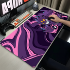 XXL Black Gaming Desk Mat – Anime Pokemon Gengar Mouse Pad for Laptop and PC