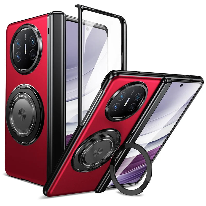 Magsafe 360 ° Rotating Bracket Hinge Phone Case For Huawei Mate X5 X3 Mate X6 Mate XT Screen Glass All Inclusive Protective Case