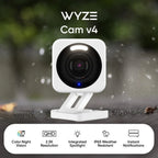 Wyze Cam v4, 2K Wi-Fi Smart Home Security Camera, Motion Activated Spotlight/Siren, 2-Way Audio, Outdoor/Indoor Pet/Baby Monitor