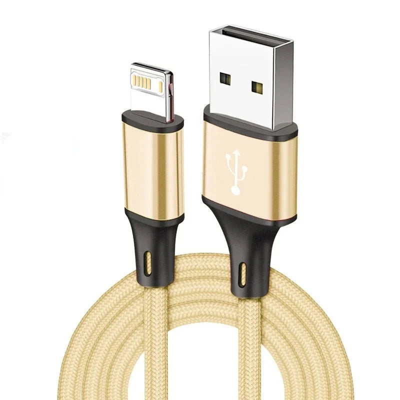 Quick Charge USB Cable For iPhone 12 13 14 11 Pro X Max 6 7 8 Plus 5 SE iPad Origin Mobile Phone Cord Data Charger Wire 3m