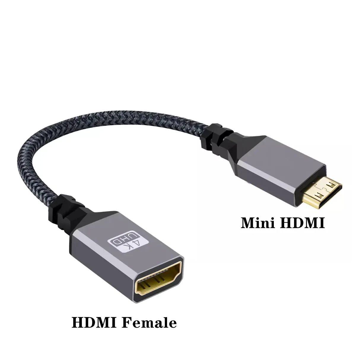 4K 60Hz HDMI-Compatible Extension Cable | Male to Female Adapter for Micro/Mini HDMI