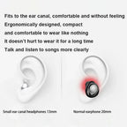 Mini Sleep Wireless Bluetooth Headphones TWS Headsets With Mic Stereo Sport In-ear EarphoneLong Standby HD Call Earbuds Game