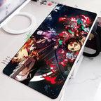 Demon Slayer Gaming Mouse Pad Rubber Mat Deskmat Keyboard Pads Cartoon Cute Mousepad Kawaii Pc Accessories Anime Mouse Mats Xxl
