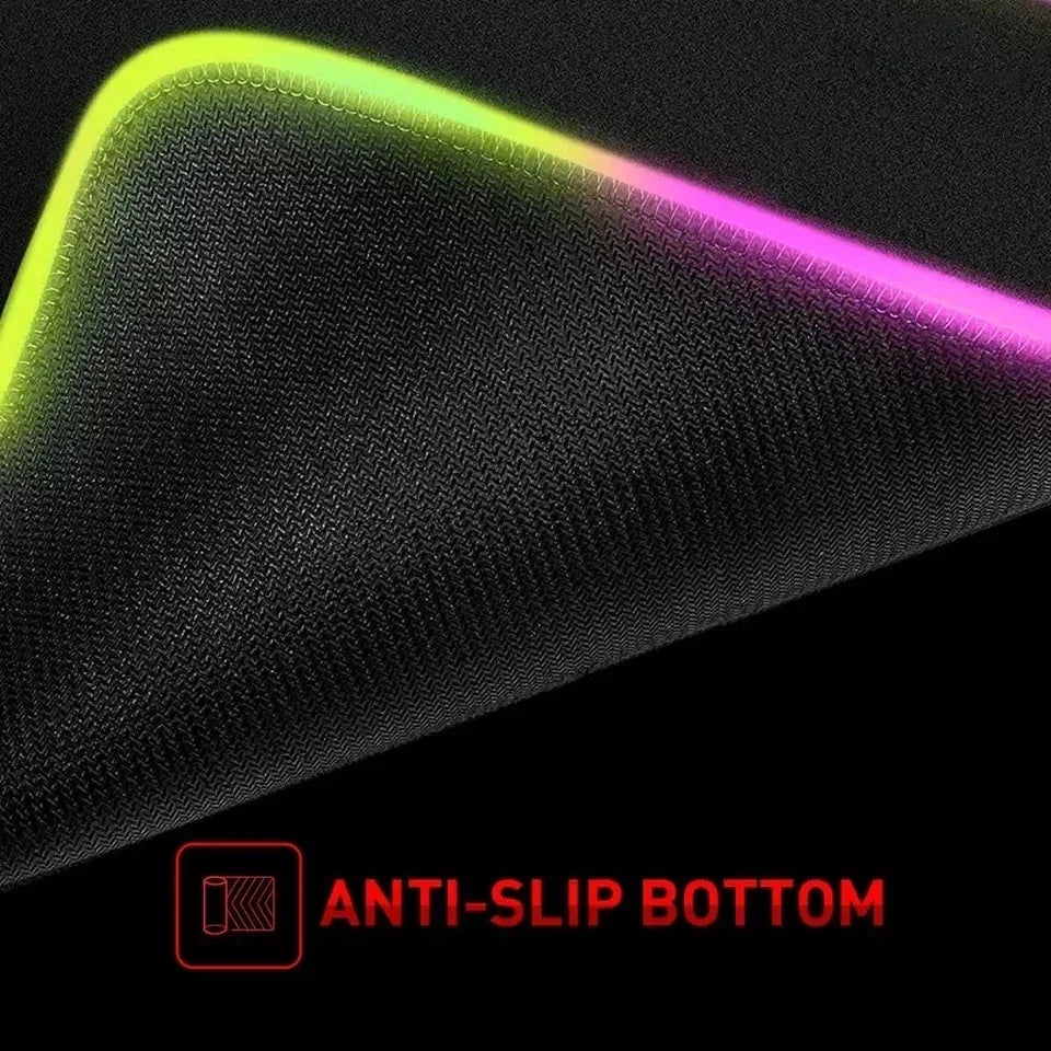 Arcane Jinx LOL Mouse Pad  RGB Keyboard Cover Colorful MousePad LED Light E-sports Mousepad Computer Gamer Glow Long Desk Mat