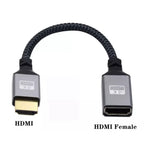 4K 60Hz HDMI-Compatible Extension Cable | Male to Female Adapter for Micro/Mini HDMI