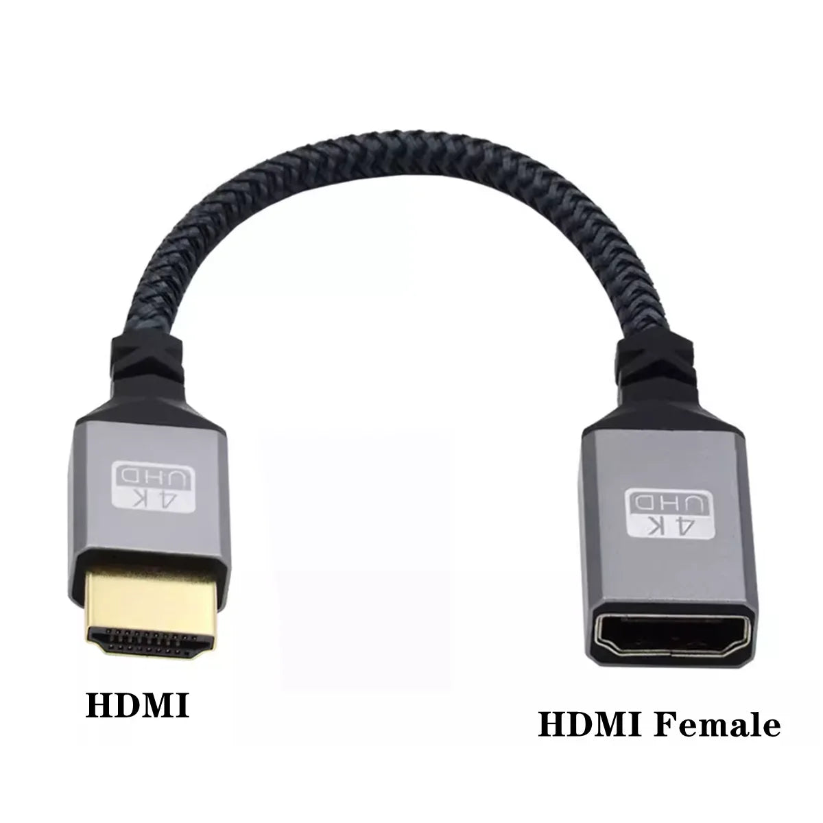 4K 60Hz HDMI-Compatible Extension Cable | Male to Female Adapter for Micro/Mini HDMI