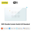 Tuya Smart Life EU WiFi Double Curtain Blind Switch for Roller Shutter Electric motor Google Home Alexa Echo Voice Control DIY