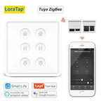 LoraTap Tuya ZigBee 3.0 EU Double Curtain Switch for Tubular Motor Google Home Alexa Voice Control Work with Zigbee2MQTT DIY