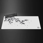 Black Sakura Gaming Mouse Pad Kawaii Purple Desk Mat Large Office Carpet Accessories Cherry Blossom Mousepad Gamer Computer Mats