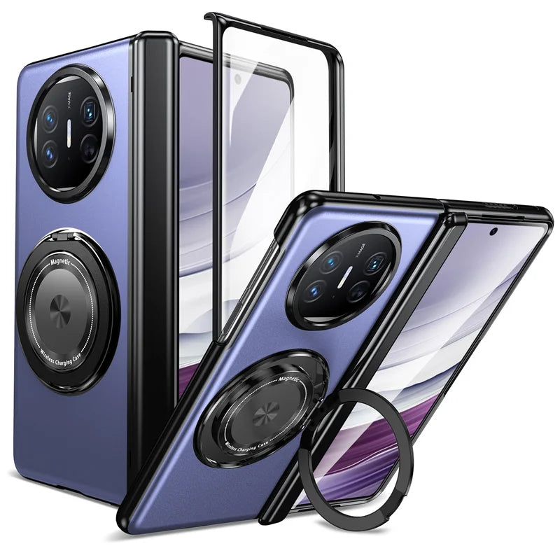 Magsafe 360 ° Rotating Bracket Hinge Phone Case For Huawei Mate X5 X3 Mate X6 Mate XT Screen Glass All Inclusive Protective Case