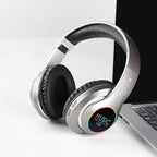 Wireless Bluetooth 5.0 HiFi Headphone With On-Ear Headset Stereo Sound Earphones Sports Office Game Foldable Low Latency