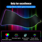 Arcane Jinx LOL Mouse Pad  RGB Keyboard Cover Colorful MousePad LED Light E-sports Mousepad Computer Gamer Glow Long Desk Mat