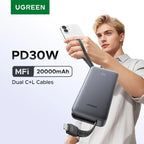 UGREEN PD 30W Power Bank Fast Charge 20000mAh Portable PowerBank for iPhone 17 16 Pro Max Xiaomi External Battery