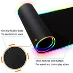 Arcane Jinx LOL Mouse Pad  RGB Keyboard Cover Colorful MousePad LED Light E-sports Mousepad Computer Gamer Glow Long Desk Mat