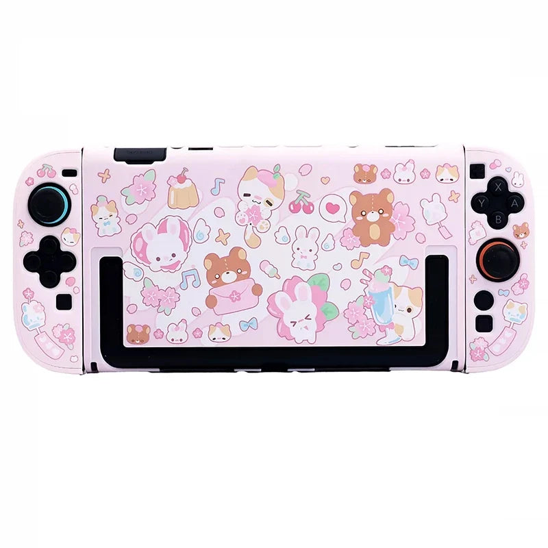 Kawaii Bunnies and Bears Switch Case NS/OLED/NS2