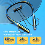 9D Wireless Bluetooth Earphones Neckband Headphones Gaming Stereo Sports Headset Halter Waterproof Magnetic Earbud With Micphone