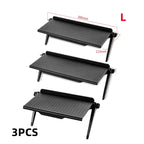 1/3PCS TV Screen Top Storage Shelf Adjustable Monitor Storage Rack Computer Desktop Display Stand TV Storage Rack Home Organizer