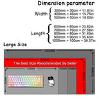 XXL Mouse Pad Black Mousepad Gamer Lager Computer PC Desk Mat 900X400 Keyboard Anime Office Carpet Playmat Kawaii Extended Rug