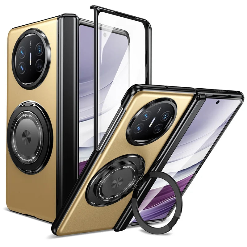 Magsafe 360 ° Rotating Bracket Hinge Phone Case For Huawei Mate X5 X3 Mate X6 Mate XT Screen Glass All Inclusive Protective Case