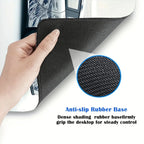 Large White Sports Car Design Gaming Mouse Pad Anti-Slip Rubber Base Extended Desk Mat for Gamer Office Use Computer Accessories