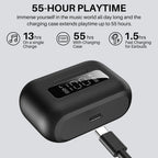 TOZO NC3 Wireless Earbuds 45dB Noise Cancelling Bluetooth Headphones TWS Earphones LED Display Power 32 EQs Support APP