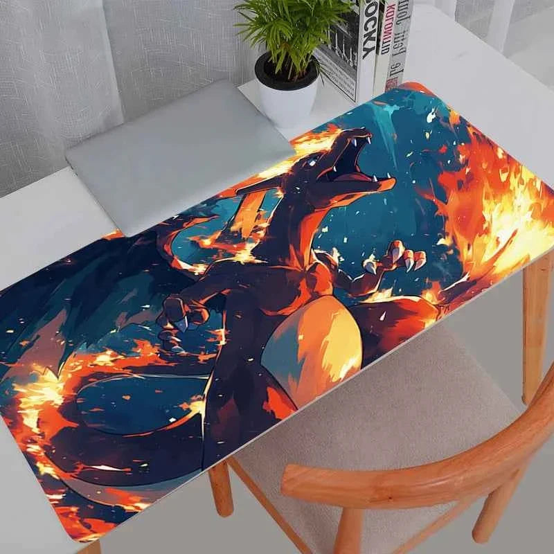 Pokemon Charizard Large Mouse Pad Gamer Keyboard Mousepad Pc Computer Desk Mat