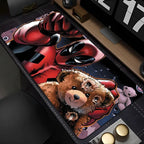 Marvel Deadpool Anime Mouse Pad Office PC Gamer Cabinet Mouse Mat Laptop 900x400 Keyboard Mousepad Extended Desk Mat Cool Carpet