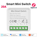 Smart WiFi/Zigbee 3.0 Mini Smart Switch For Tuya 16A/20A 2-Way Control Breaker Timer Relay Module APP Control Alexa Google Home