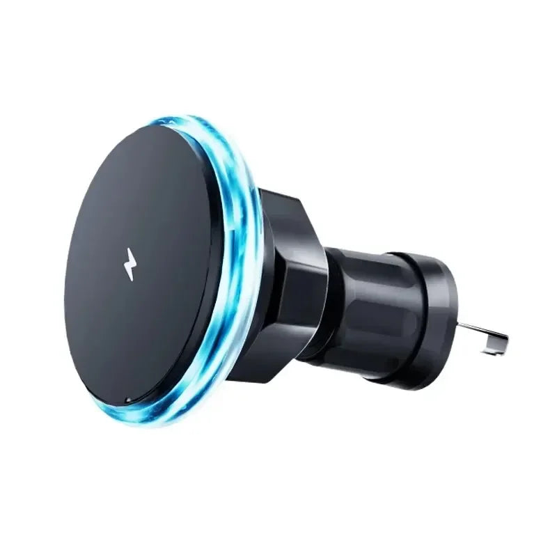 Magnetic Car Wireless Charger LED Light Car Phone Holder Stand for iPhone 15 14 13 12 Pro Max Car Chargers Fast Charging Station