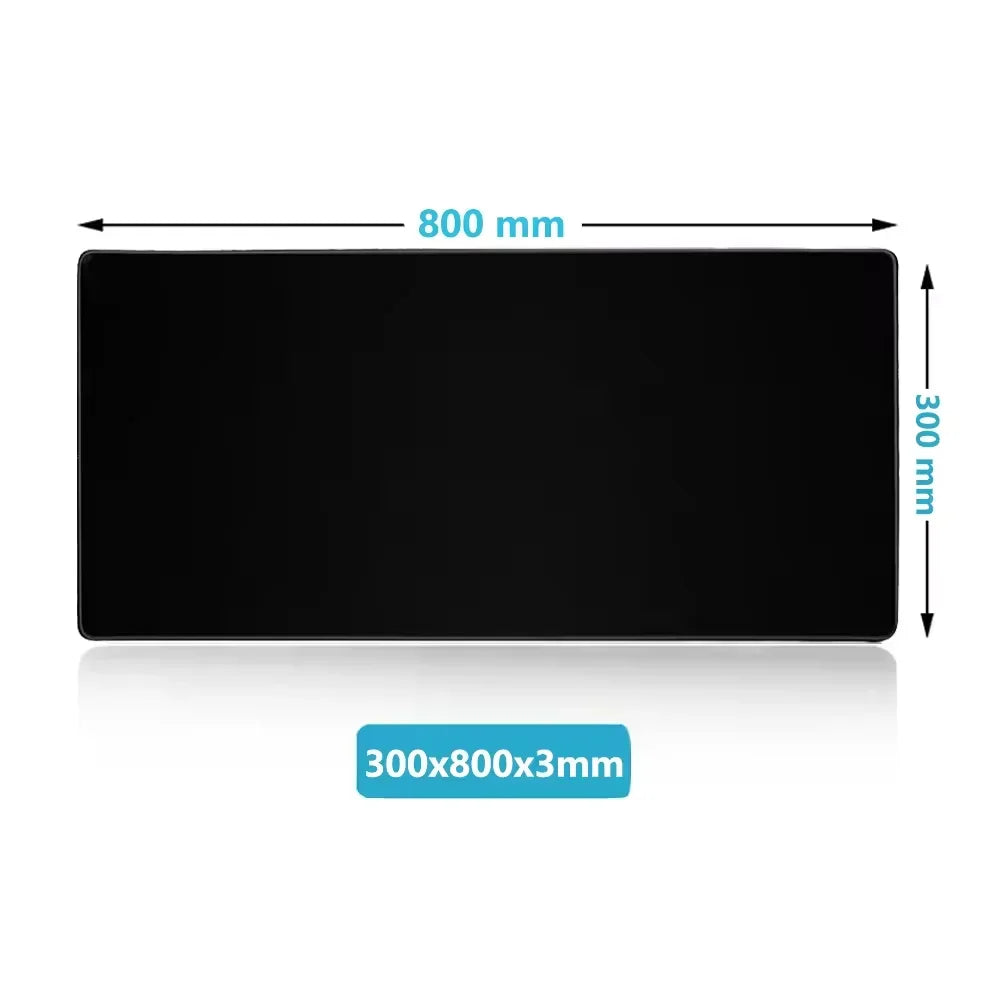 XXL Mouse Pad Black Mousepad Gamer Lager Computer PC Desk Mat 900X400 Keyboard Anime Office Carpet Playmat Kawaii Extended Rug