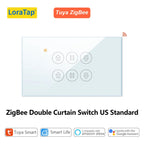 Tuya Smart Life EU WiFi Double Curtain Blind Switch for Roller Shutter Electric motor Google Home Alexa Echo Voice Control DIY