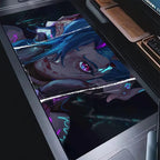 Mouse Pad PC 900x400 Colorful Graffiti Desktop Mouse Mat League of Legends Jinx Mousepad Laptop Arcane Anime Girl Keyboard Mat
