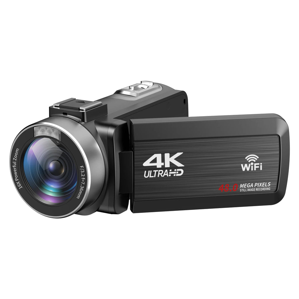Full 4K Camcorder 18X 48MP Digital Camera Livestream Webcam UHD Vlog Video Recorder Wide Angel Macro Lens Photography Cameras