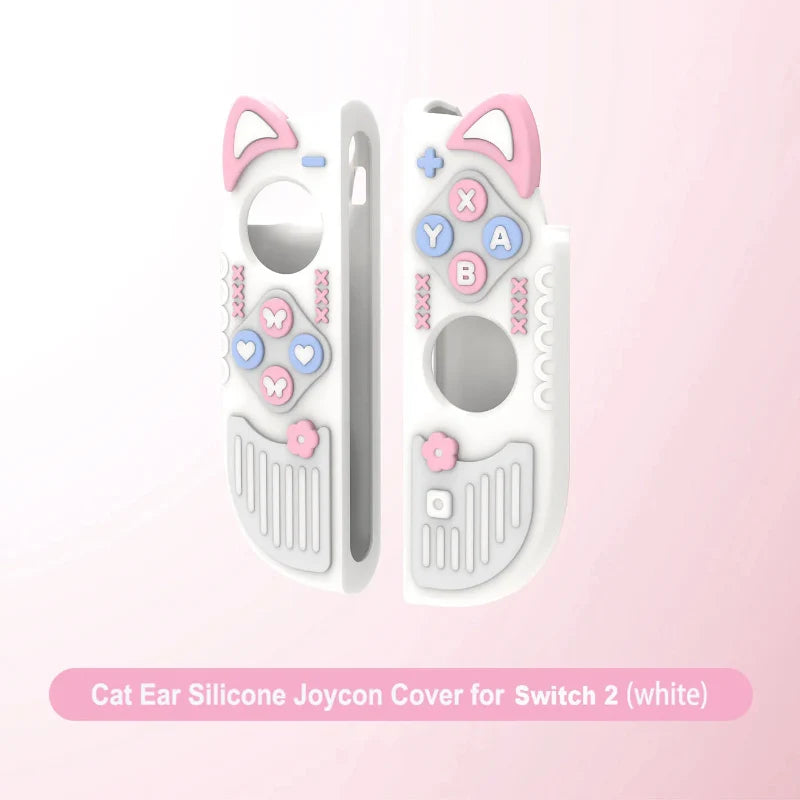 Kawaii Neko and Bows Switch Case NS/OLED/NS2