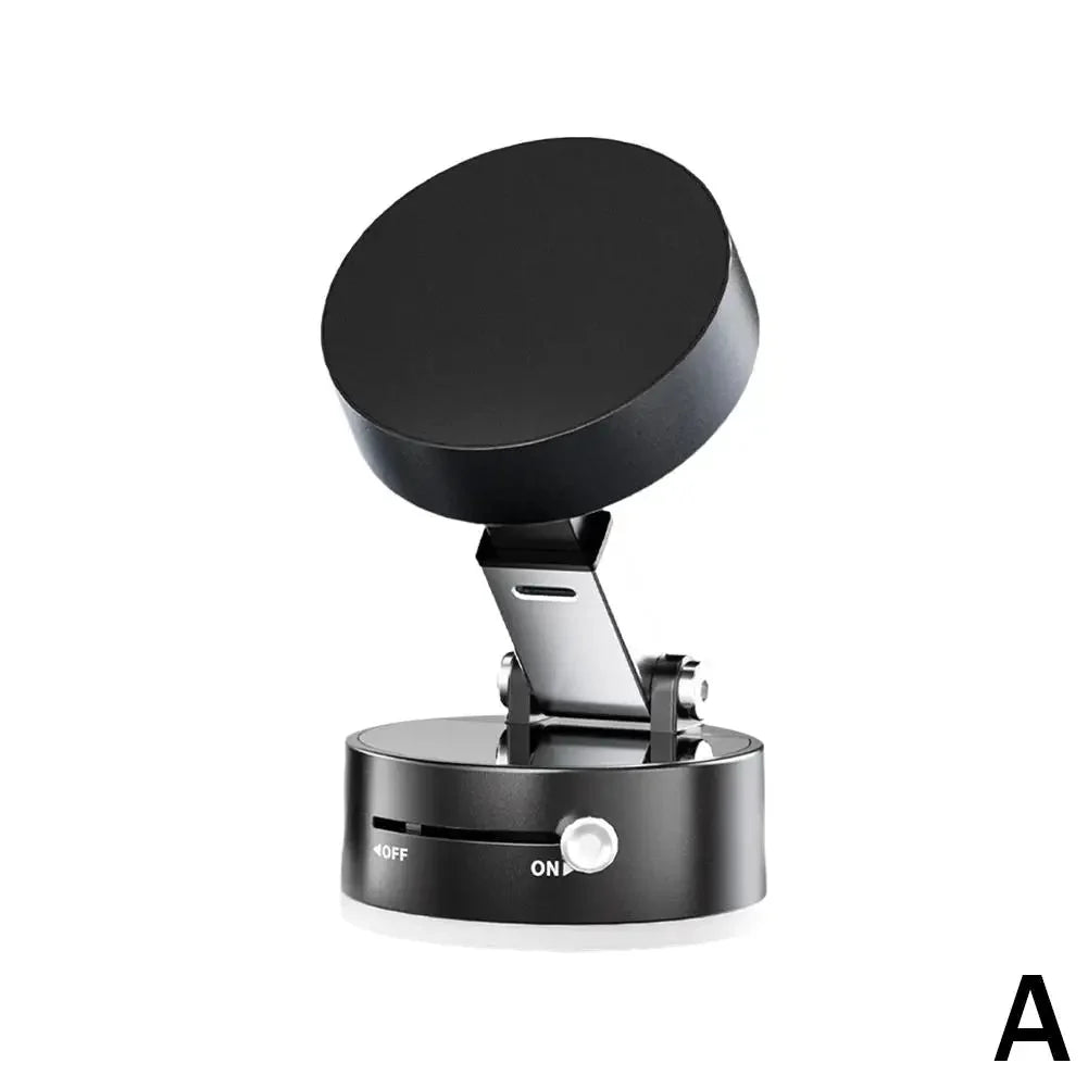 Foldable Magnetic Vacuum Car Phone Holder Foldable Suction Cup With Suction Cup Hands-Free Navigation For Smart Phone