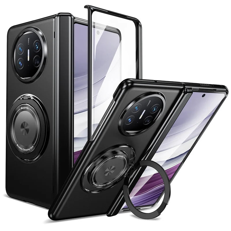 Magsafe 360 ° Rotating Bracket Hinge Phone Case For Huawei Mate X5 X3 Mate X6 Mate XT Screen Glass All Inclusive Protective Case