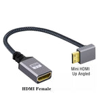 4K 60Hz HDMI-Compatible Extension Cable | Male to Female Adapter for Micro/Mini HDMI