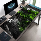 Large Tactical Soldier Mouse Pad – Non-Slip XXL Desk Mat with Stitched Edges, Gaming Accessories for FPS and Home Use