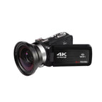 Full 4K Camcorder 18X 48MP Digital Camera Livestream Webcam UHD Vlog Video Recorder Wide Angel Macro Lens Photography Cameras