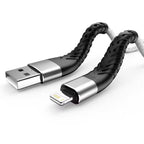 3A USB Cable For iPhone 14 13 12 11 Pro Max X XR SE 6s 7 8 Plus 1m 2m 3m Lead Mobile Phone Fast Charging Cord Data Charger Wire
