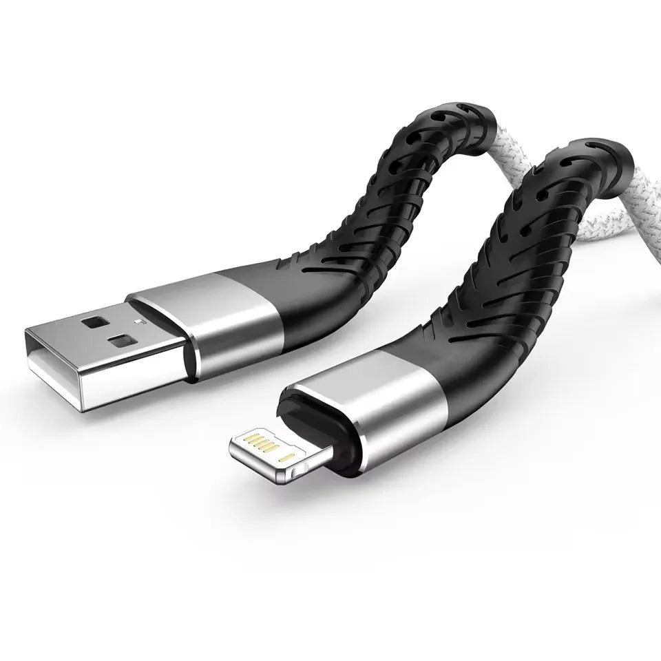 3A USB Cable For iPhone 14 13 12 11 Pro Max X XR SE 6s 7 8 Plus 1m 2m 3m Lead Mobile Phone Fast Charging Cord Data Charger Wire