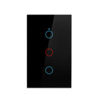 Tuya Smart Switches US Neutral Wire/No Neutral Wire Required 1/2/3/4 Gang Light WiFi Touch Switch Work with Alexa Google Home