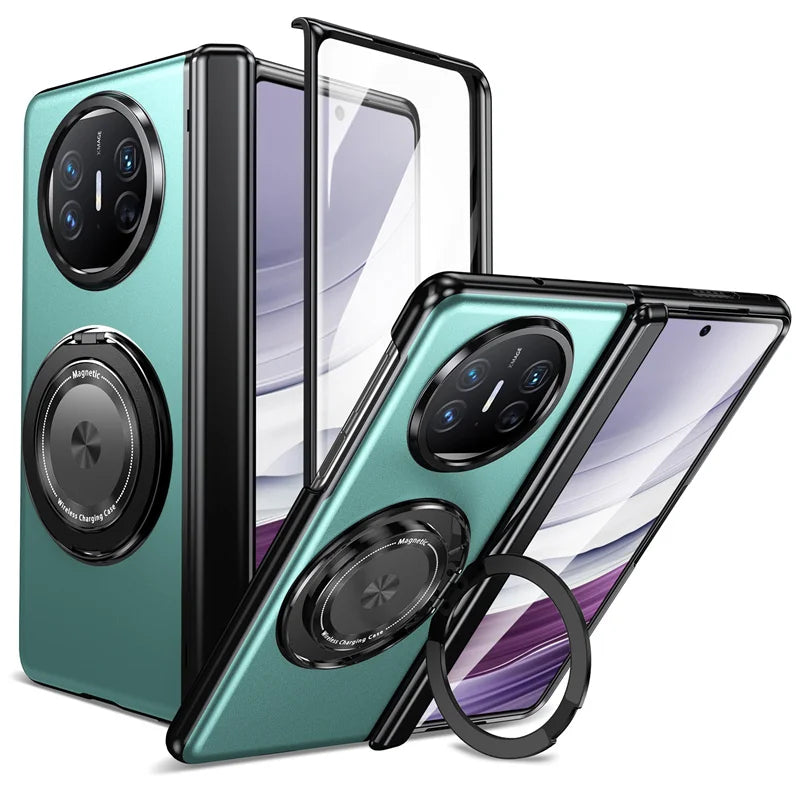 Magsafe 360 ° Rotating Bracket Hinge Phone Case For Huawei Mate X5 X3 Mate X6 Mate XT Screen Glass All Inclusive Protective Case
